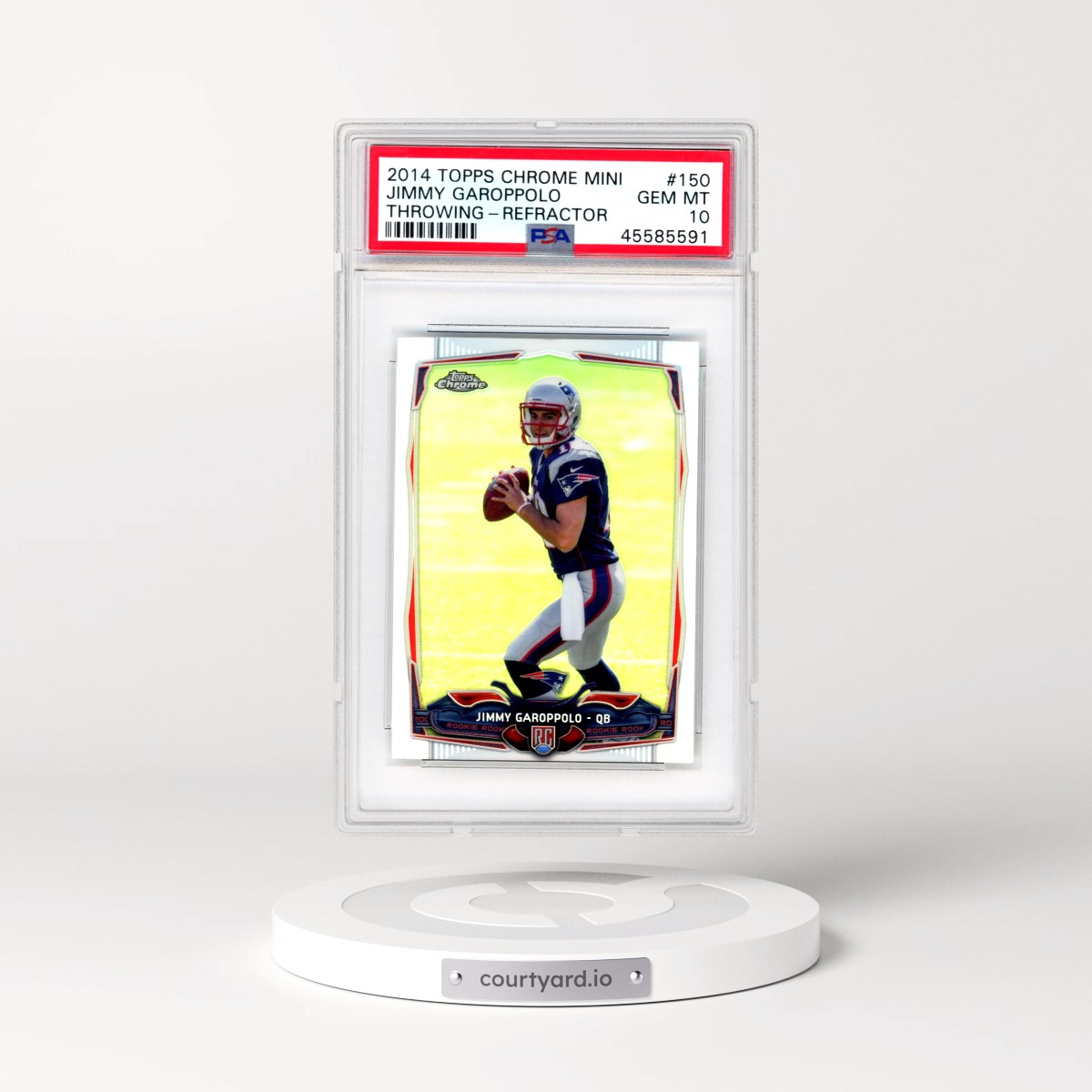2014 Jimmy Garoppolo - Football Topps Chrome Mini PSA 10 GEM MINT